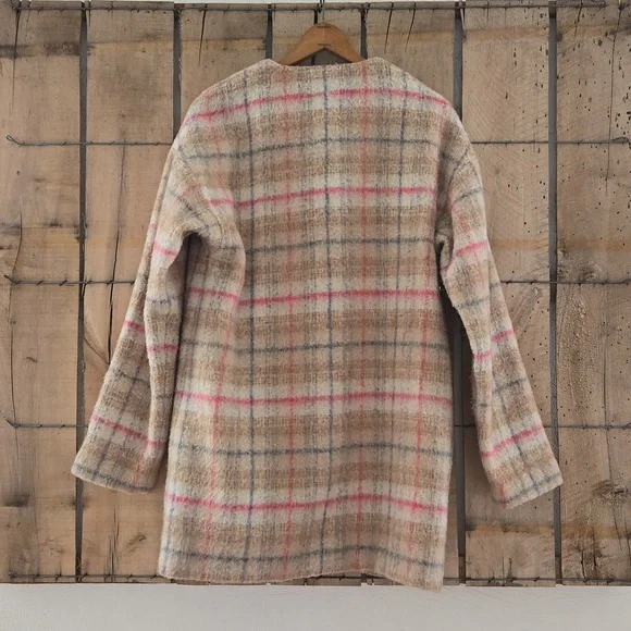 Bernardo plaid wool blend coat - Picture 2 of 4